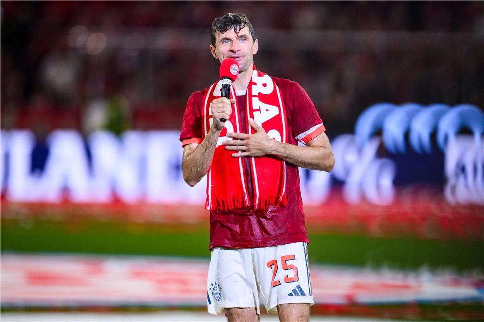 Thomas Müller ist Rekordspieler des FC Bayern München.Tom Weller/dpa