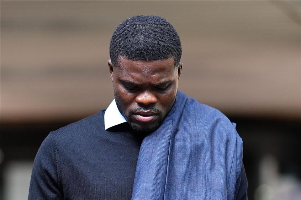 Thomas Partey bestätigte vor Gericht seinen Namen und plädierte auf nicht schuldig.Aaron Chown/PA Wire/dpa