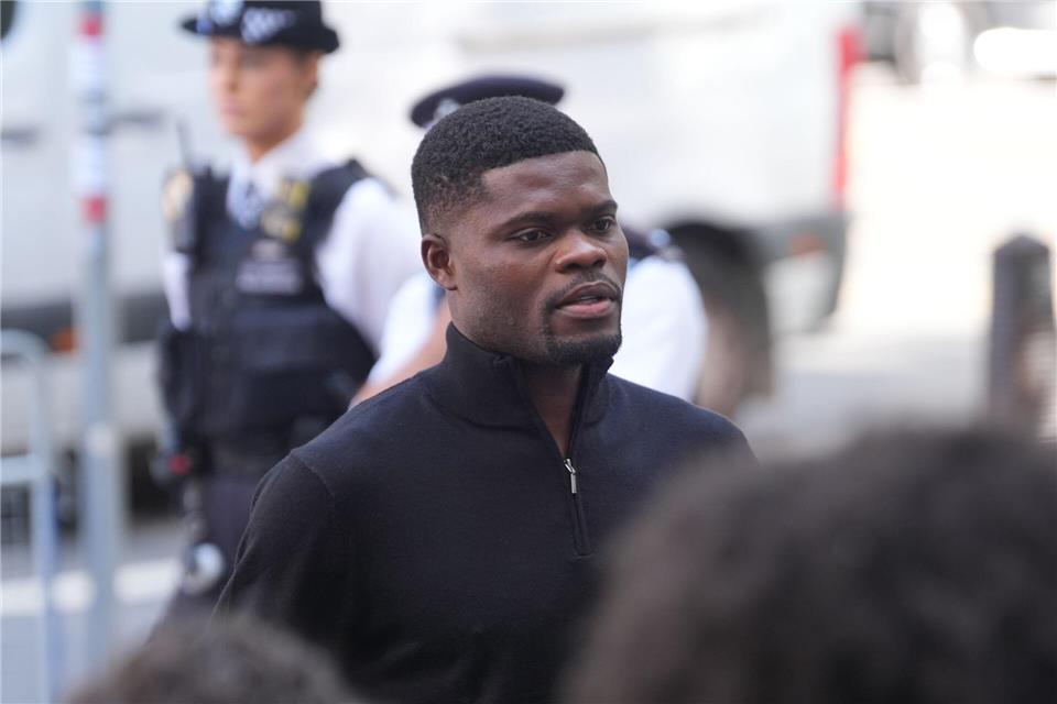 Thomas Partey wird vor Gericht der Vergewaltigung in fünf Fällen beschuldigt.Yui Mok/PA Wire/dpa