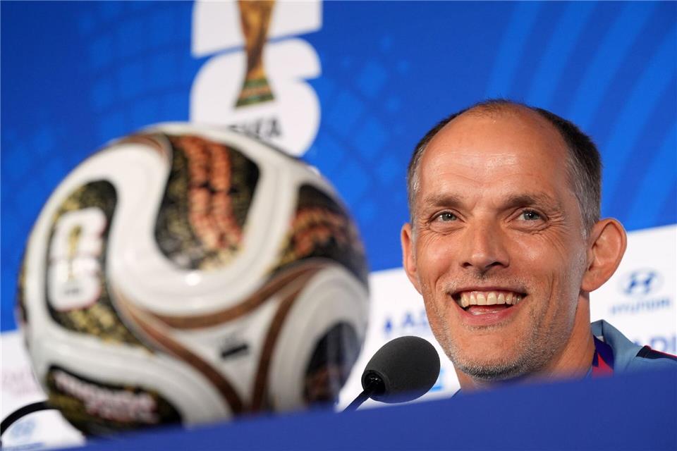 Thomas Tuchel strahlte große Vorfreude auf das WM-Halbfinale aus.Rebecca Blackwell/AP/dpa