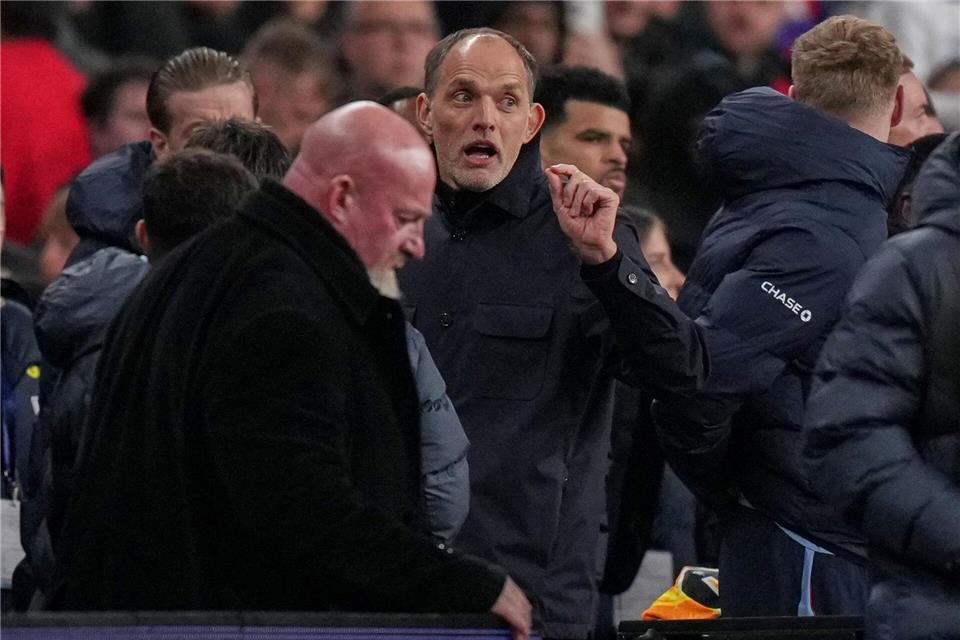 Thomas Tuchel war nach dem Spiel gegen Uruguay sauer auf die Schiedsrichter.Alastair Grant/AP/dpa