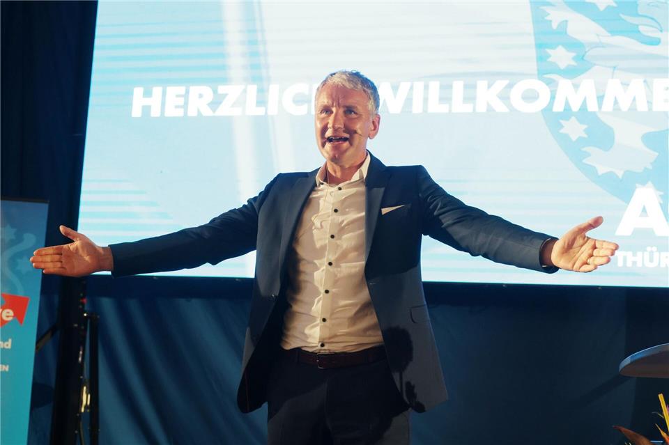 Thüringens AfD-Chef Björn Höcke hält den Kurs seiner Partei in den vergangenen Jahren für richtig.Bodo Schackow/dpa