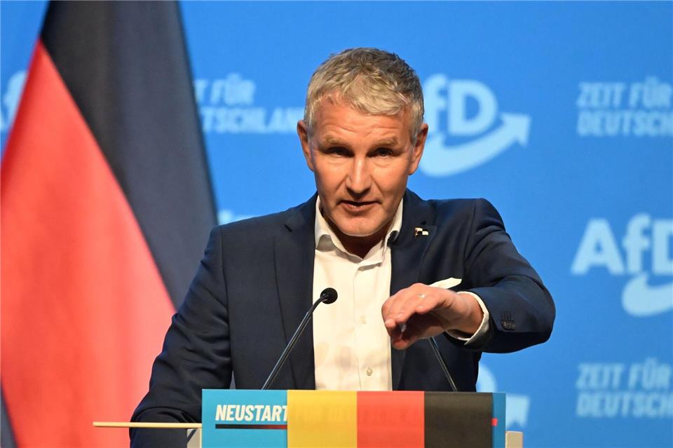 Thüringens AfD-Chef Björn Höcke sieht seine Partei auf dem Weg in Regierungsverantwortung.Katharina Kausche/dpa
