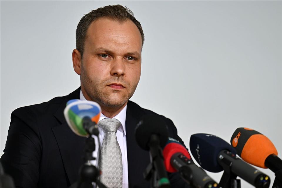 Thüringens AfD-Generalsekretär Daniel Haseloff spricht sich für einen Vertreter der Jugendorganisation Generation Deutschland im Bundesvorstand der Partei aus. (Archivbild)Martin Schutt/dpa