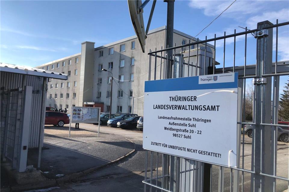 Thüringens Erstaufnahmeeinrichtung für Geflüchtete in Suhl wird geschlossen (Archivbild)   David Hutzler/dpa