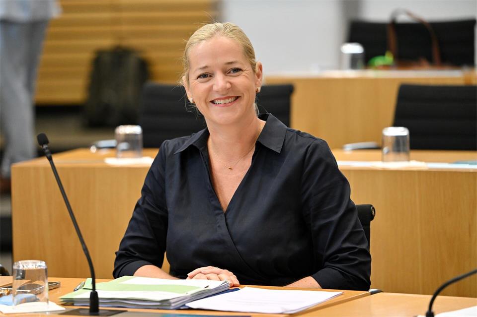 Thüringens Justizministerin Beate Meißner (CDU) gab im Thüringer Landtag eine Regierungserklärung ab. (Archivbild)Martin Schutt/dpa
