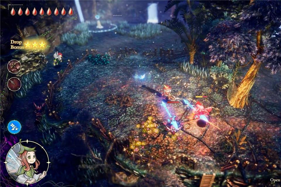 Tief in den Wäldern: Die 2D-Pixelgrafik von „The Adventures of Elliot: The Millenium Tales“ ist schön anzusehen.Square Enix/dpa-tmn