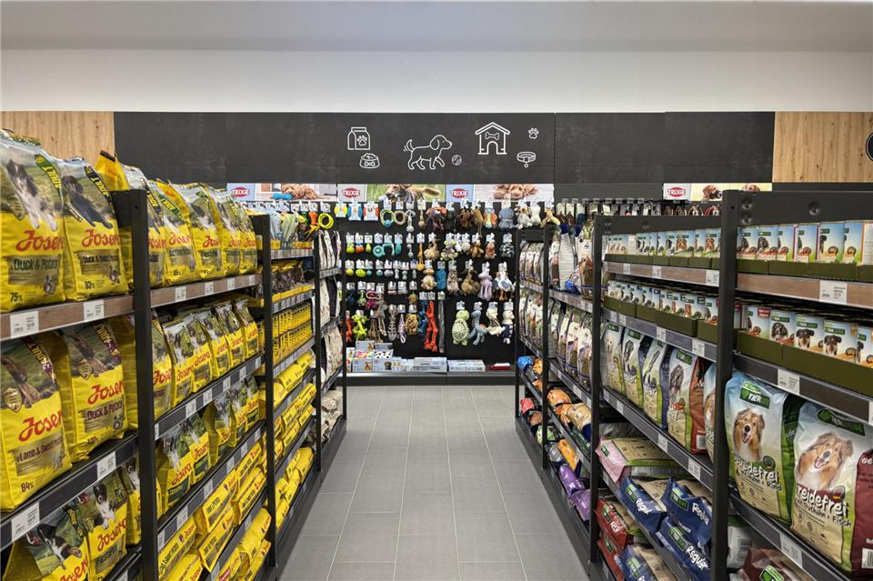 Tierbedarf und -nahrung machen einen großen Teil aus.