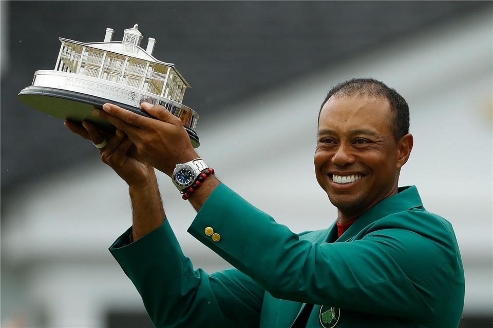 Tiger Woods hat das legendäre Masters bereits fünfmal gewonnen - zuletzt 2019.Matt Slocum/AP/dpa