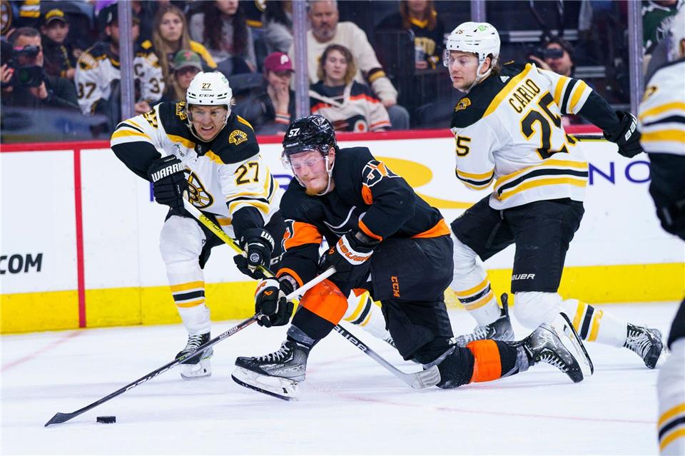 Tigers-Neuzugang Wade Allison (Mitte) bringt Erfahrung aus der NHL mit. (Archivbild)Chris Szagola/AP/dpa