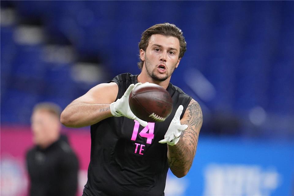 Tight End Marlin Klein wurde von den Houston Texans im NFL-Draft bereits in der zweiten Runde ausgewählt. (Archivbild)Michael Conroy/AP/dpa
