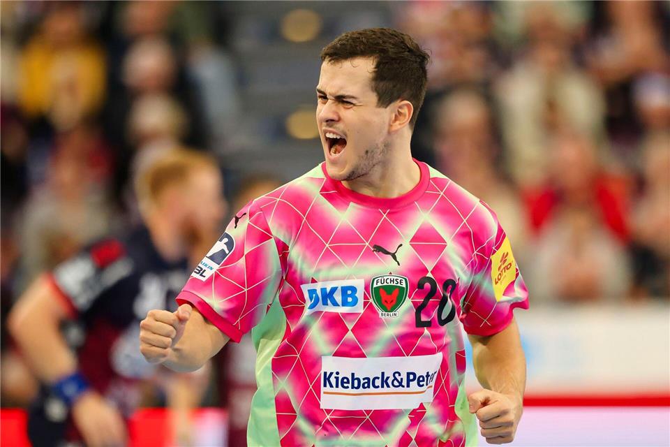 Tim Freihöfer warf die Füchse zum Sieg in VeszprémFrank Molter/dpa