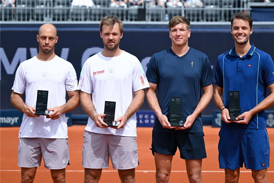 Tim Pütz und Kevin Krawitz (links) verloren das München-Finale gegen Andre Goransson und Sem Verbeek.Sven Hoppe/dpa