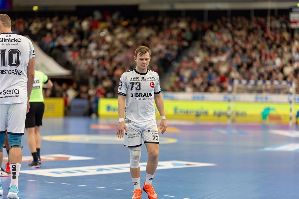Timo Kastening ging mit der MT Melsungen in Dänemark als Verlierer vom Platz. (Archivbild)Patrick Süphke/dpa