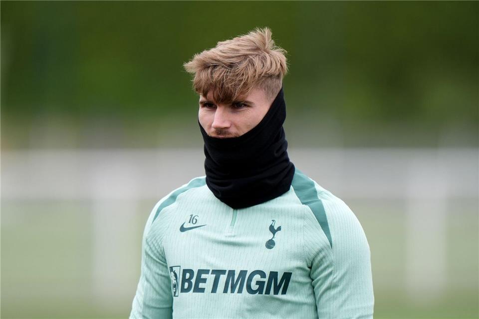 Timo Werner beim Training von Tottenham.Bradley Collyer/PA Wire/dpa