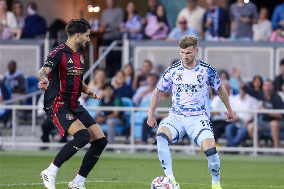 Timo Werner stand bei den San Jose Earthquakes das erste Mal in der Anfangself.Jeff Mulvihill Jr./ZUMA Press Wire/dpa