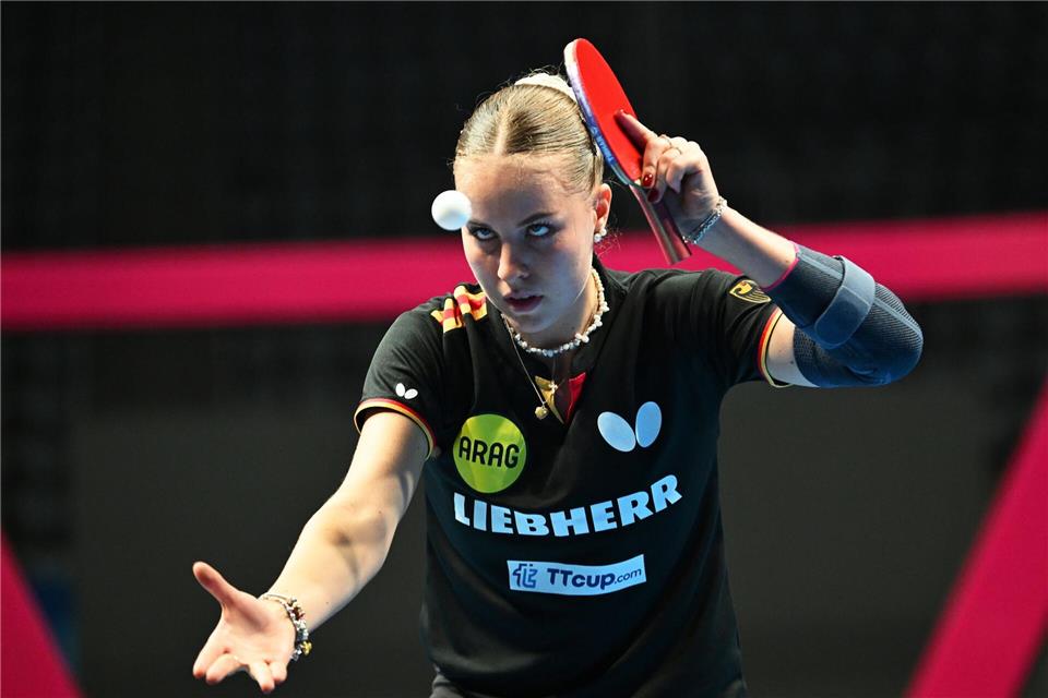 Tischtennis-Nationalspielerin Annett Kaufmann. (Archivbild)Manfred Schillings/dpa