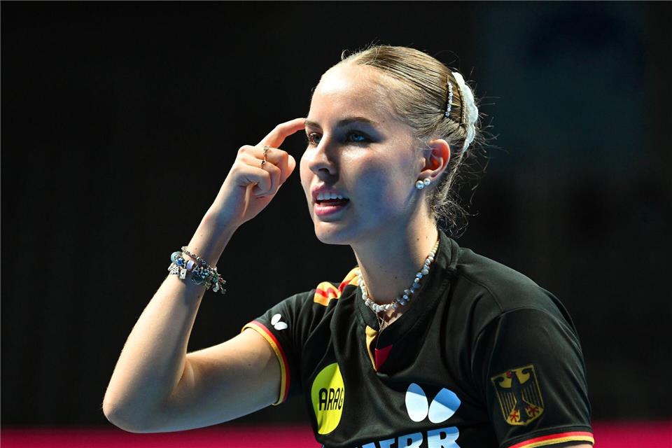 Tischtennis-Star Annett Kaufmann spricht über Hassnachrichten im Internet. (Archivbild)Manfred Schillings/dpa