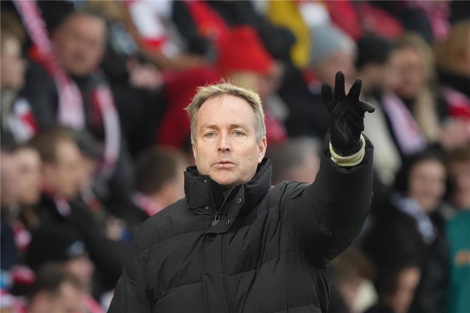 Titelchance mit Leverkusen: Trainer Kasper Hjulmand. (Archivbild)Soeren Stache/dpa