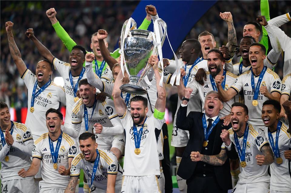 Titelverteidiger Real Madrid muss wahrscheinlich in die Playoffs.Robert Michael/dpa