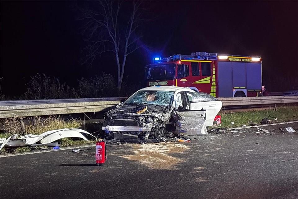 Tödlicher Unfall mit Geisterfahrer auf der A46.Justion Brosch/dpa