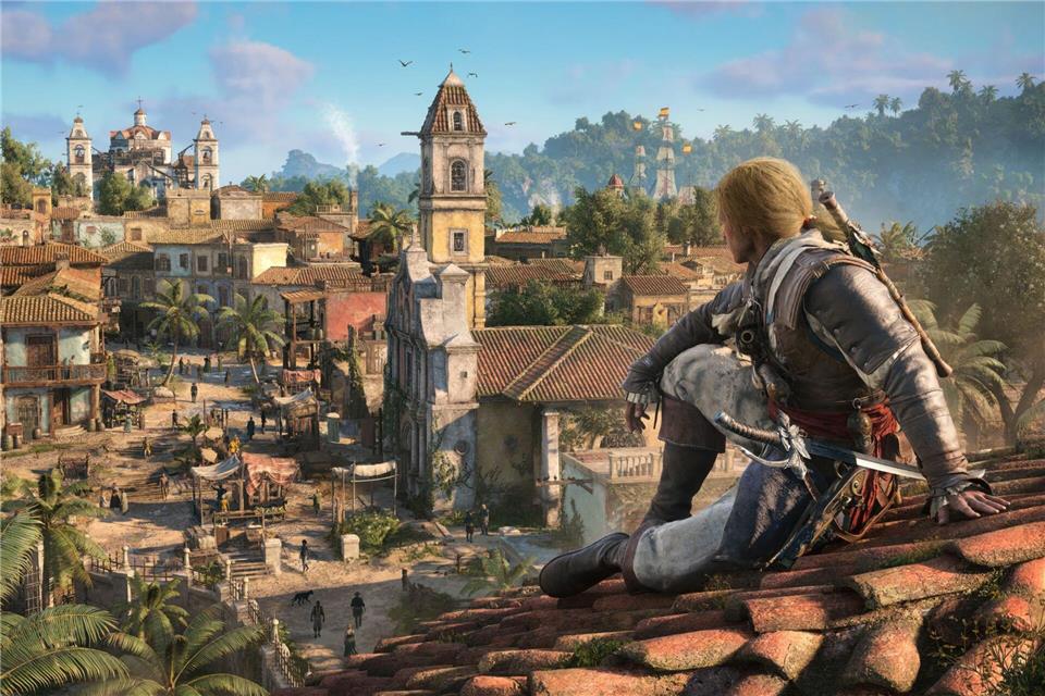 Tolle Aussicht: Wie immer bei Assassin’s Creed lassen sich höhergelegene Orte wie Türme besteigen, um die Karte aufzudecken und sich umzugucken.Ubisoft/dpa-tmn