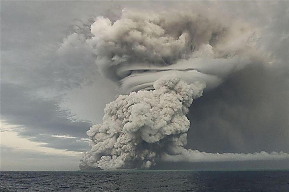Tonga war fünf Wochen vom Internet abgeschnitten (Archivbild)Tonga Geological Services/ZUMA Press Wire Service/dpa
