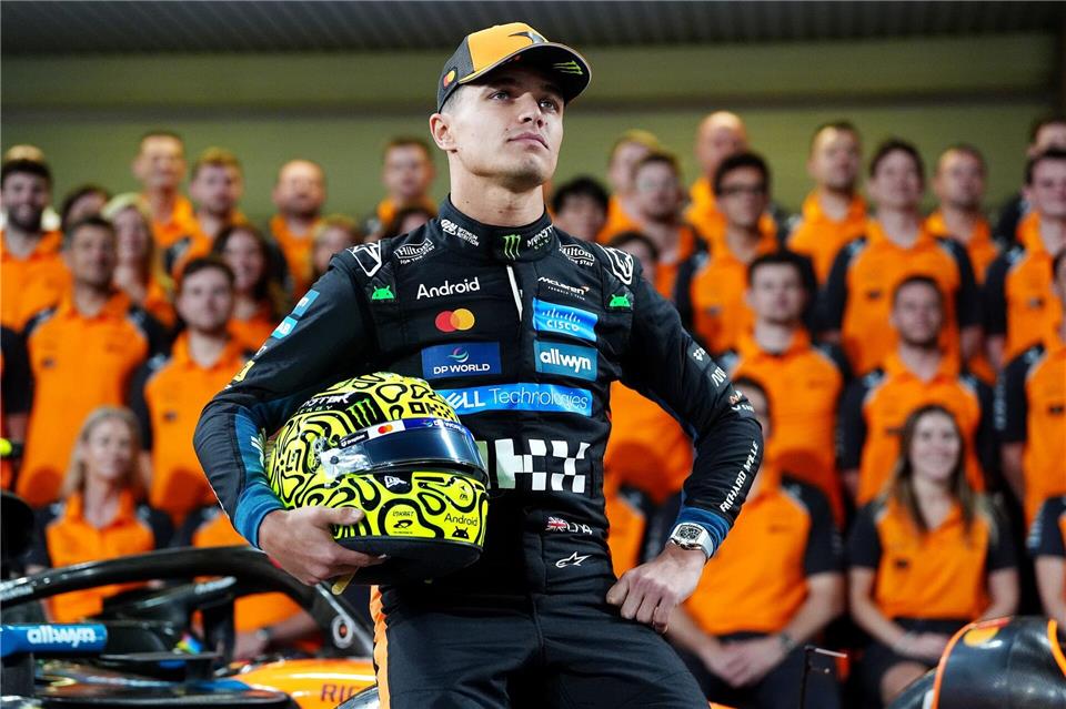 Top oder Flop - am Sonntag steht es fest für Lando Norris. David Davies/PA Wire/dpa