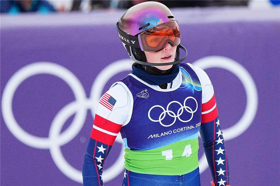 Topfavoritin auf Gold - und am Ende nur Vierte: Mikaela Shiffrin.Michael Kappeler/dpa