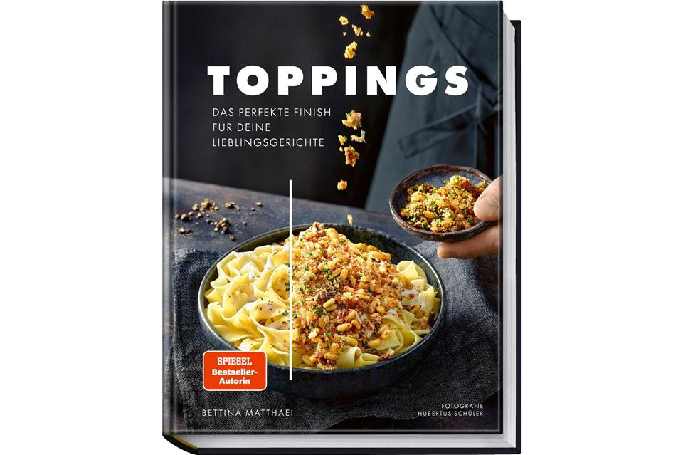 „Toppings. Das perfekte Finish für deine Lieblingsgerichte“, Bettina Matthaei, Becker Joest Volk Verlag, 176 Seiten, 29,95 EUR, ISBN 978-3-95453-239-1.Hubertus Schüler/Becker Joest Volk Verlag/dpa-tmn