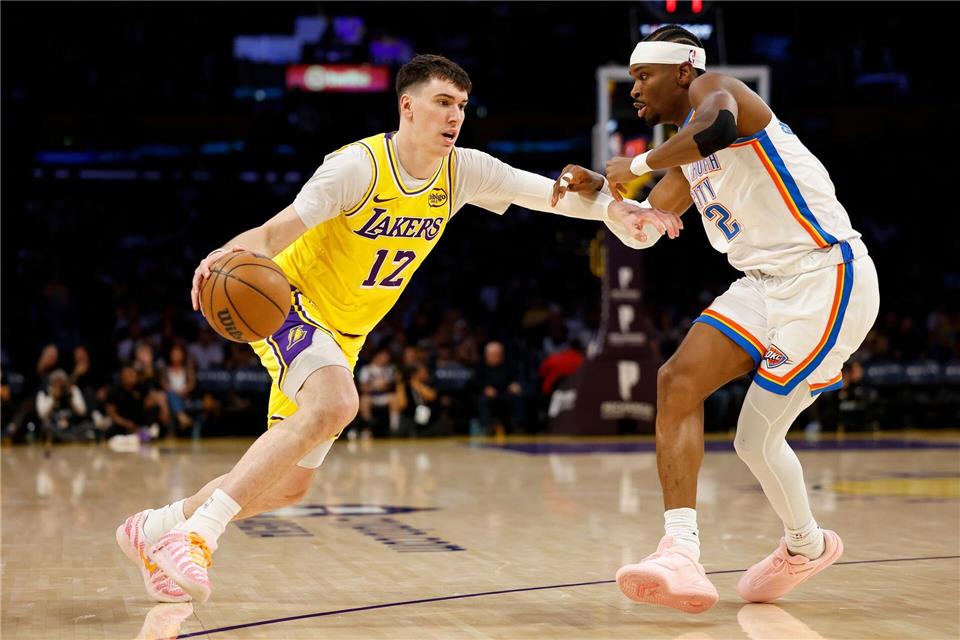 Topscorer Shai Gilgeous-Alexander (r.) war auch in der Verteidigung ein Aktivposten.Caroline Brehman/AP/dpa