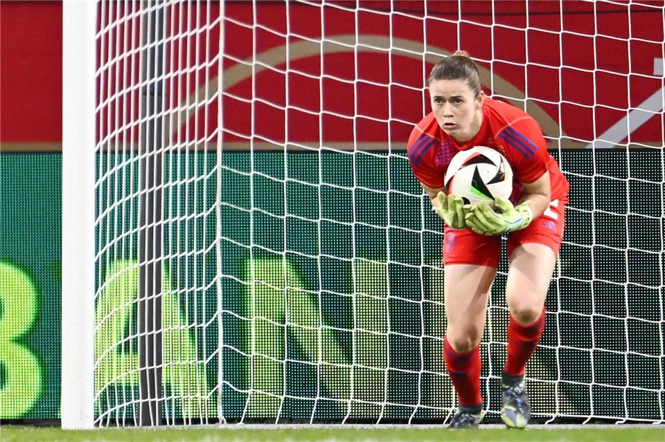 Torhüterin Stina Johannes fällt für das Länderspiel der DFB-Auswahl gegen Italien aus.Sebastian Christoph Gollnow/dpa