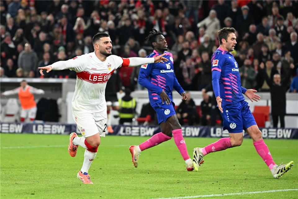 Nach medizinischem Notfall: VfB bezwingt Mainz mit 2:1 Torschütze zum 2:1: Deniz UndavMarijan Murat/dpa