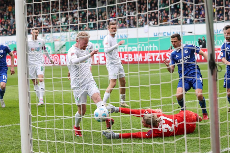 Torschütze zum 2:1, Jomaine Consbruch.Daniel Löb/dpa