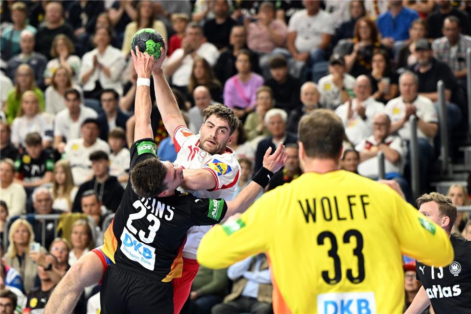 Torwart Andreas Wolff war gegen Dänemark ein starker Rückhalt.Federico Gambarini/dpa