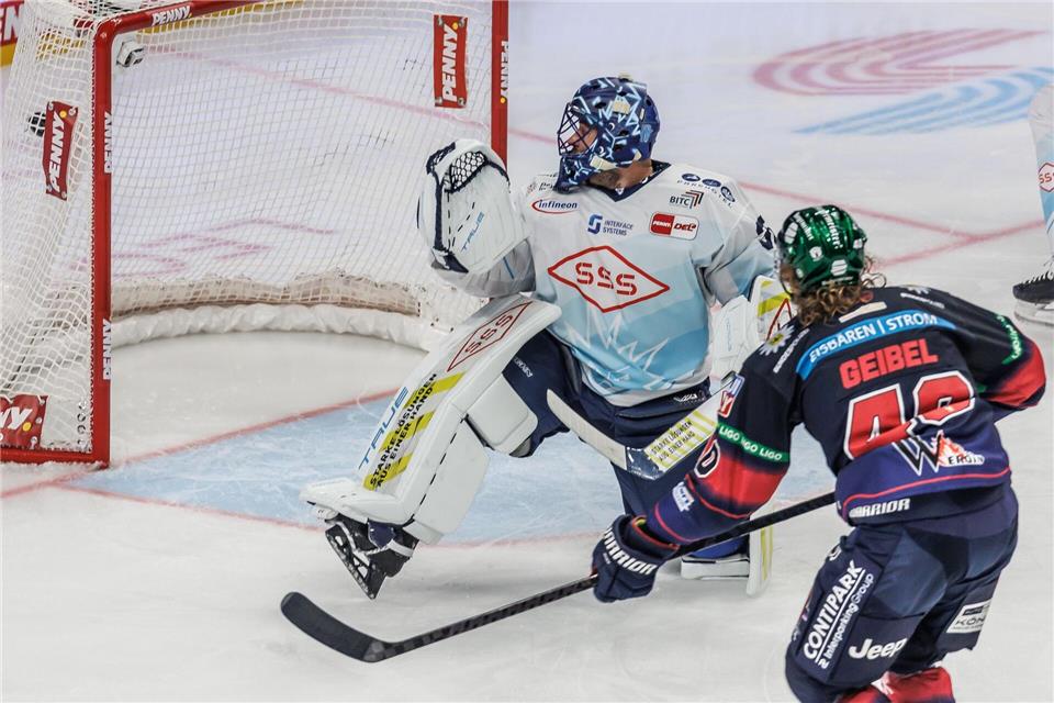 Zugang aus Dresden: Keeper Hudacek wechselt nach Bremerhaven Torwart Julius Hudacek wechselt zu den Fischtown Pinguins Bremerhaven. (Archivbild)Andreas Gora/dpa