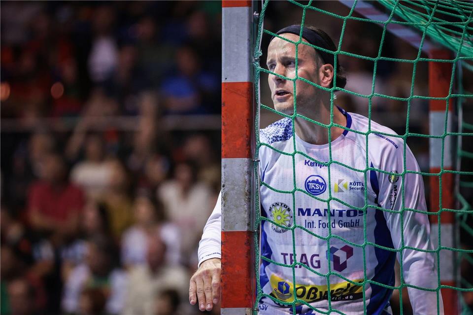 Torwart Silvio Heinevetter hatte großen Anteil daran, dass die Bundesliga-Handballer des ThSV Eisenach ihr Heimspiel gegen den TVB Stuttgart gewannen.Ronny Hartmann/dpa