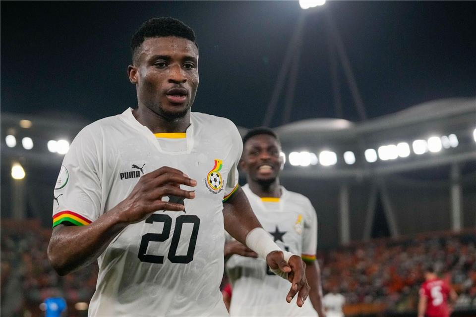 Tottenham-Star Mohammed Kudus hat mit Ghana den Sprung zur WM geschafft. (Archivbild)Themba Hadebe/AP/dpa