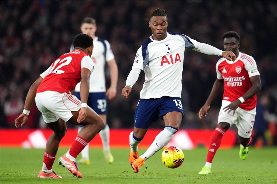 Tottenham war beim Tabellenführer Arsenal chancenlos.Adam Davy/PA Wire/dpa