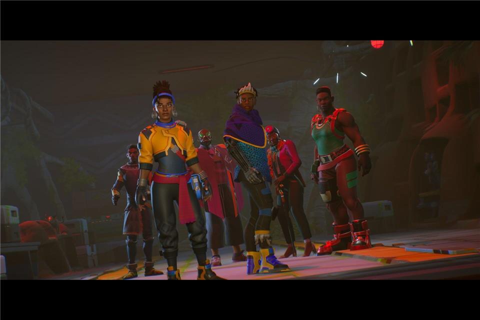 Traditionelle Farben, Muster und Materialien neben Hologrammen und Kraftfeldern: Die Spielwelt von „Relooted“ ist - sagen wir - afrofuturistisch gehalten.Nyamakop/dpa-tmn