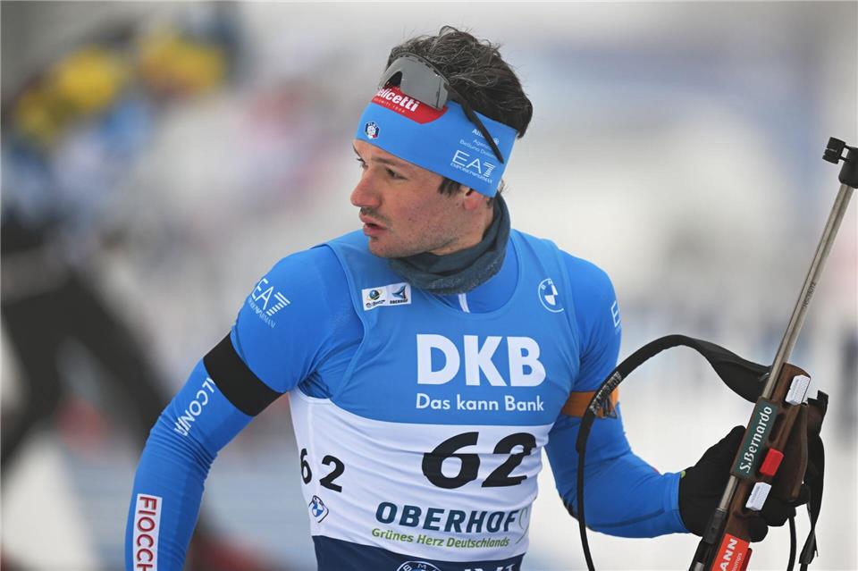 Trägt Trauerflor für seinen verstorbenen Freund: Tommaso Giacomel.Hendrik Schmidt/dpa