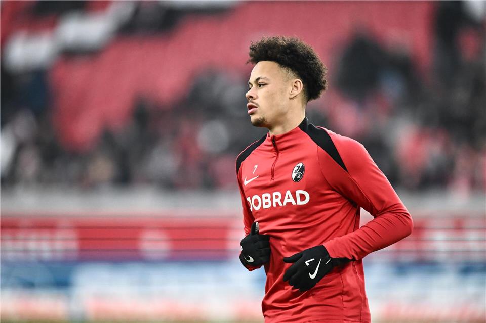 Traf beim Sieg gegen Köln sehenswert: Freiburgs Derry Scherhant.Silas Stein/dpa