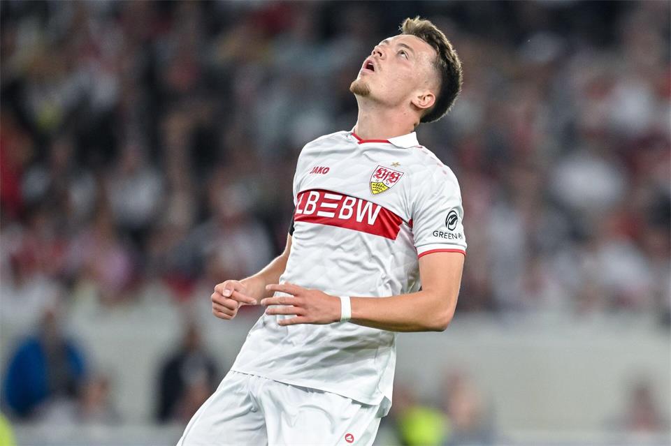 Traf für den VfB bisher nur im Pokal: Dzenan Pejcinovic. (Archivbild)Harry Langer/dpa
