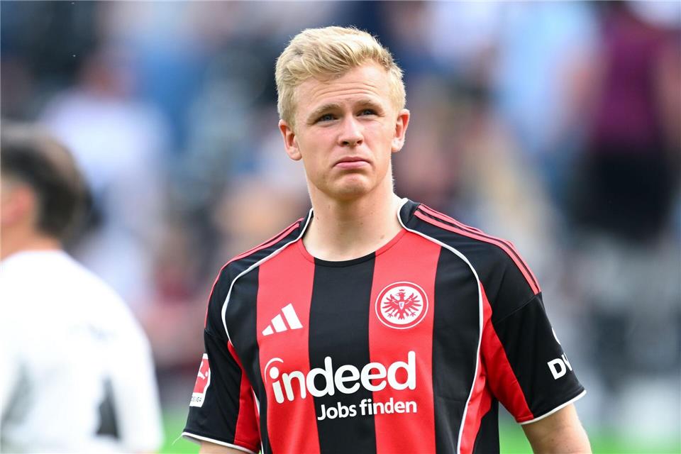Traf für die Eintracht: Jonathan Burkardt. (Archivbild)Florian Wiegand/dpa