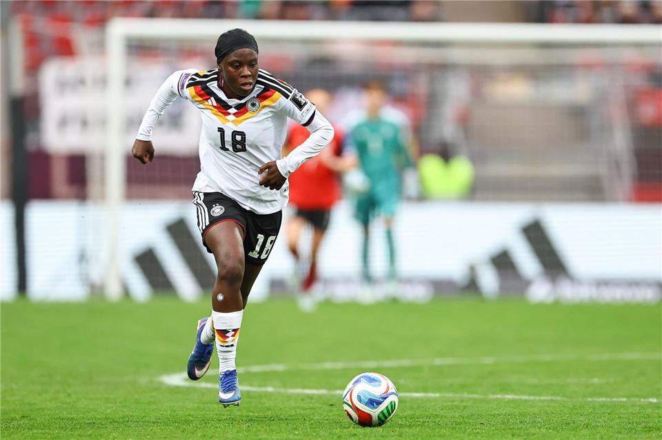 Traf gegen Österreich zur Führung: Nicole Anyomi.Daniel Karmann/dpa