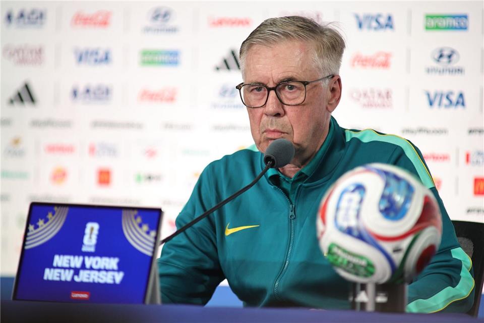 Trainer Carlo Ancelotti glaubt an eine Leistungssteigerung seiner Brasilianer. (Archivbild)Jess Stiles/ZUMA Press Wire/dpa