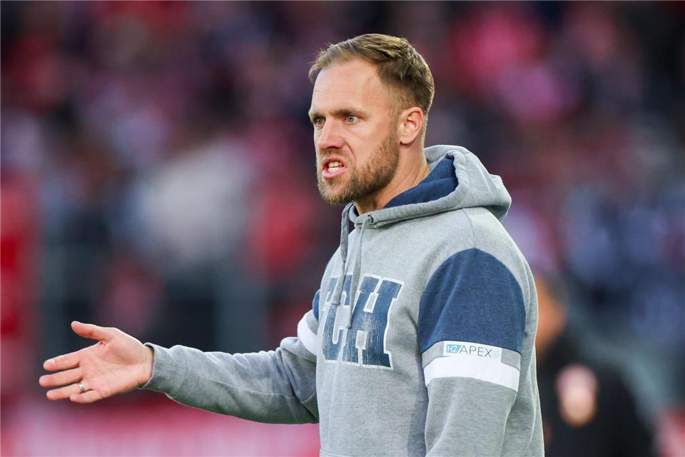 Trainer Daniel Brinkmann und Hansa Rostock hatten den 1. FC Saarbrücken zu Gast.Christoph Reichwein/dpa