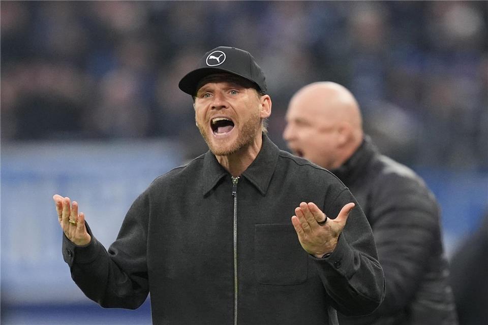Trainer Eugen Polanski von Borussia Mönchengladbach.Marcus Brandt/dpa