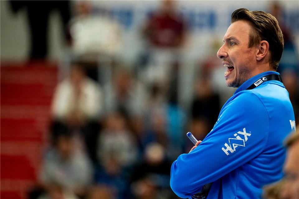 Trainer Filip Jicha und der THW Kiel spielten gegen den ThSV Eisenach nur unentschieden. (Archivbild)Julius Frick/dpa