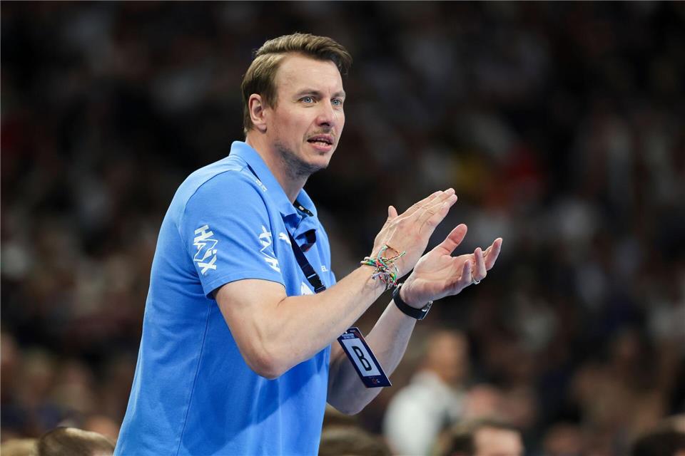 Trainer Filip Jicha und der THW Kiel verteidigten die Tabellenführung. (Archivbild)Christian Charisius/dpa